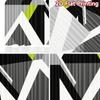 2D flat Photography Backdrop Background Banner Geometric Green Triangles 100% Polyester Family Party Decoration for Bedroom