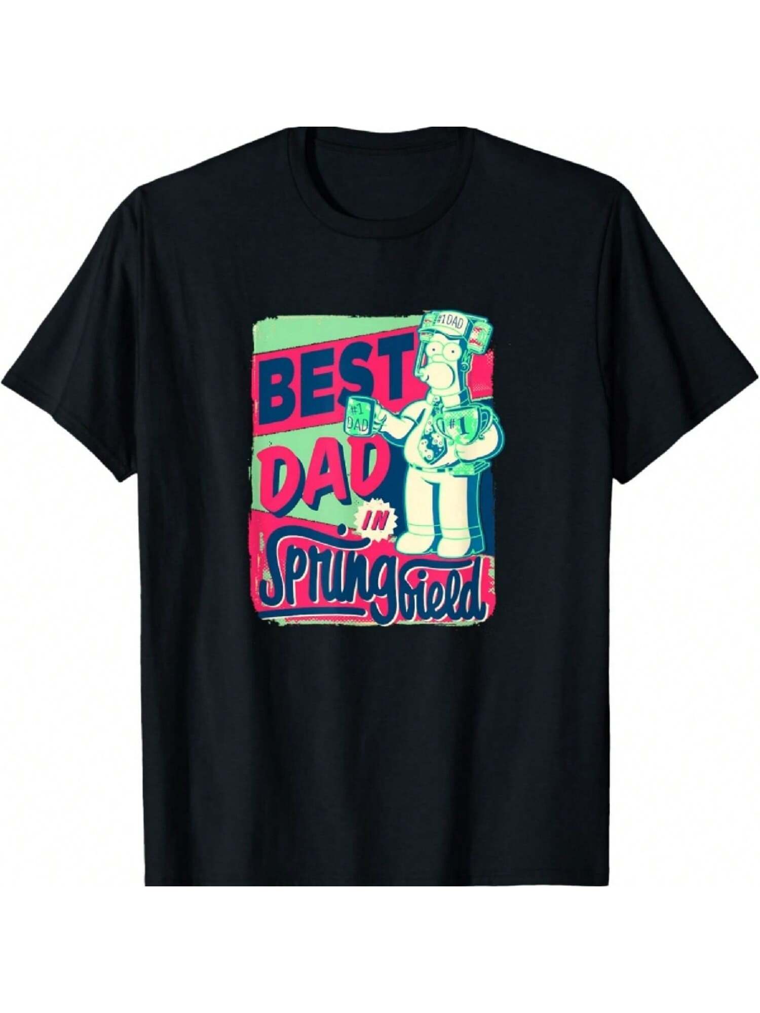 The Simpsons Homer Best Dad In Springfield T-Shirt S разноцветный
