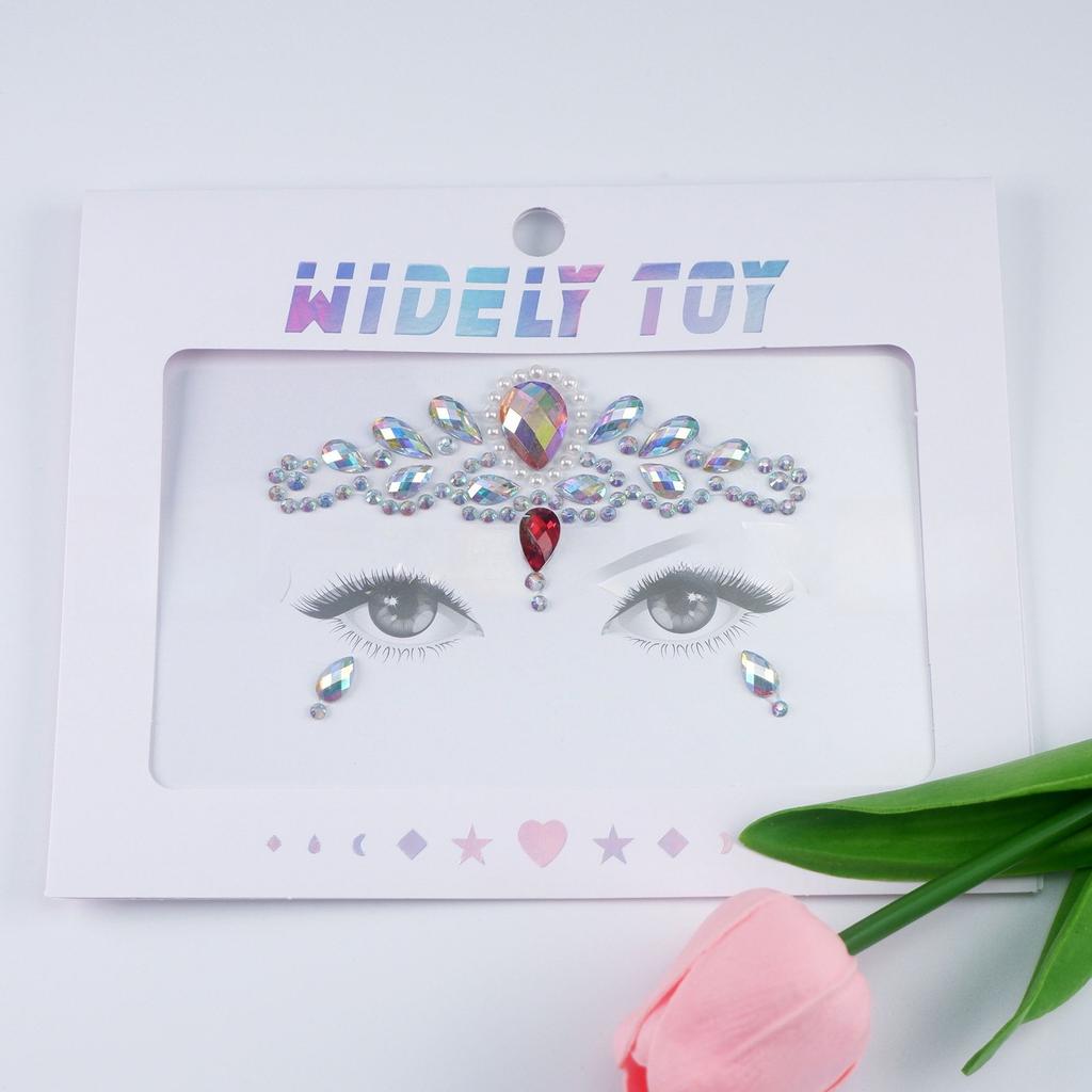 Crystal Tattoo Sticker Glitter Eyeliner Eyebrow Makeup Face Eyes Diamond Temporary Tattoo Rock Rhinestone 3D Eyeliner Stickers