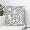 Fun Dental Pillowcase, Playful White Teeth Living Room Bedroom Home Decoration Gift Cushion Cover 40X40Cm 45X45Cm