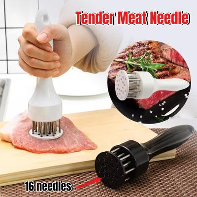 Stainless Steel Kitchen Steak Hammer Loose Meat Needle Household Pork Chop Tie Hole Tendon Breaker Tool Food Cooking Meat Tools