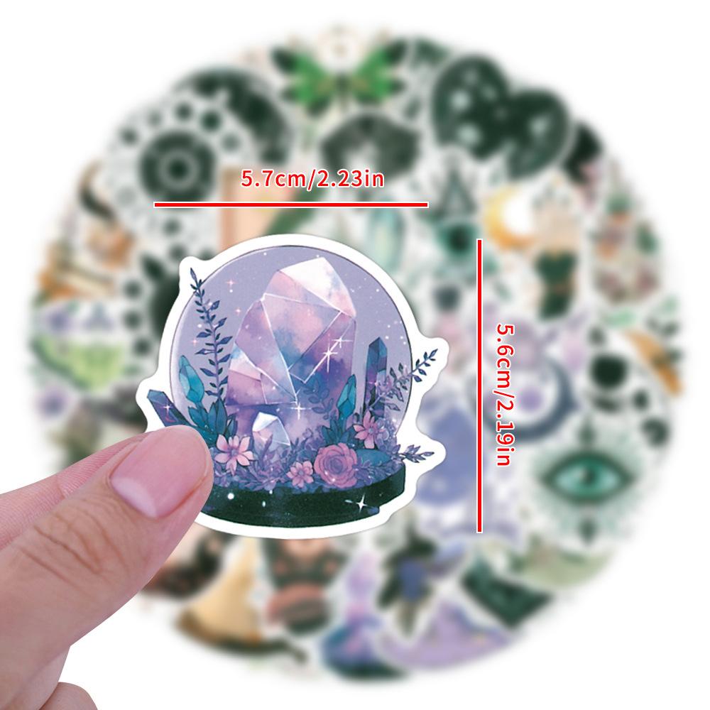 10/30/50PCS Magic Witch Beauty Art Cartoon Stickers Aesthetic DIY Phone Laptop Skateboard Graffiti Gothic Decals Fun for Kid Toy