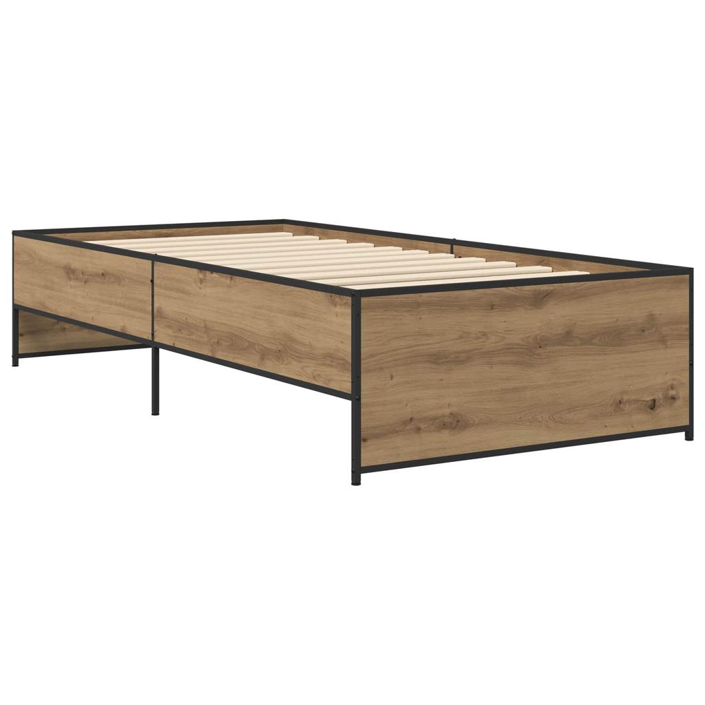Artisan Oak Bed Frame 80 x 200 cm Particleboard