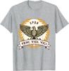 Veni Vidi Vici Julius Caesar Quote Ancient Rome TShirt 100 Cotton ONeck Short Sleeve Summer Casual Mens Tshirt Streetwear