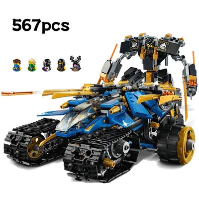 576 STUKS Technische Ninja Thunder Raider Mechanische Krijger Robot Mecha Bouwstenen Oorlogswapen Model Speelgoed Voor Kinderen Volwassen Cadeau