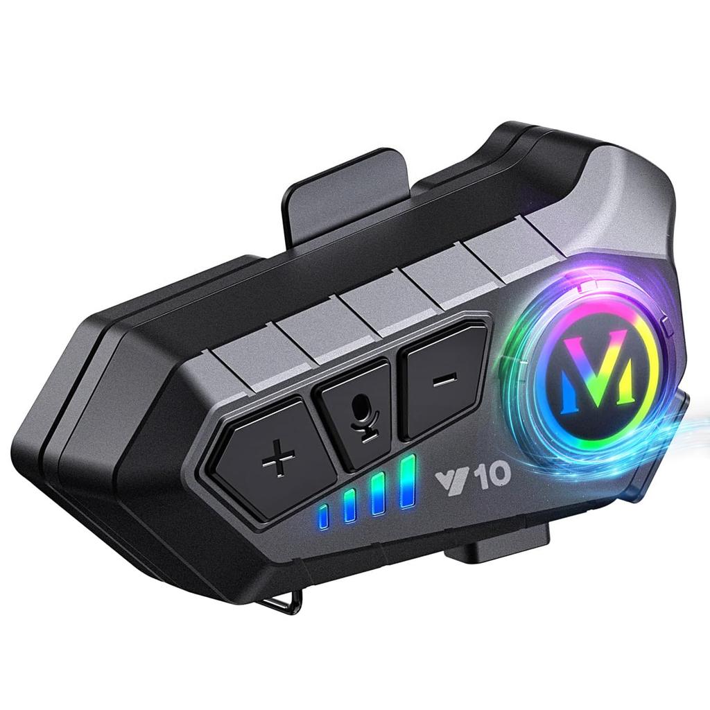 Motorcycle Intercom 2025 Latest Version Motorcycle Motorcycle HIFI Helmet IPX67 32 Hours of Continuous Automatic Voice Call PSE Japanese Voice