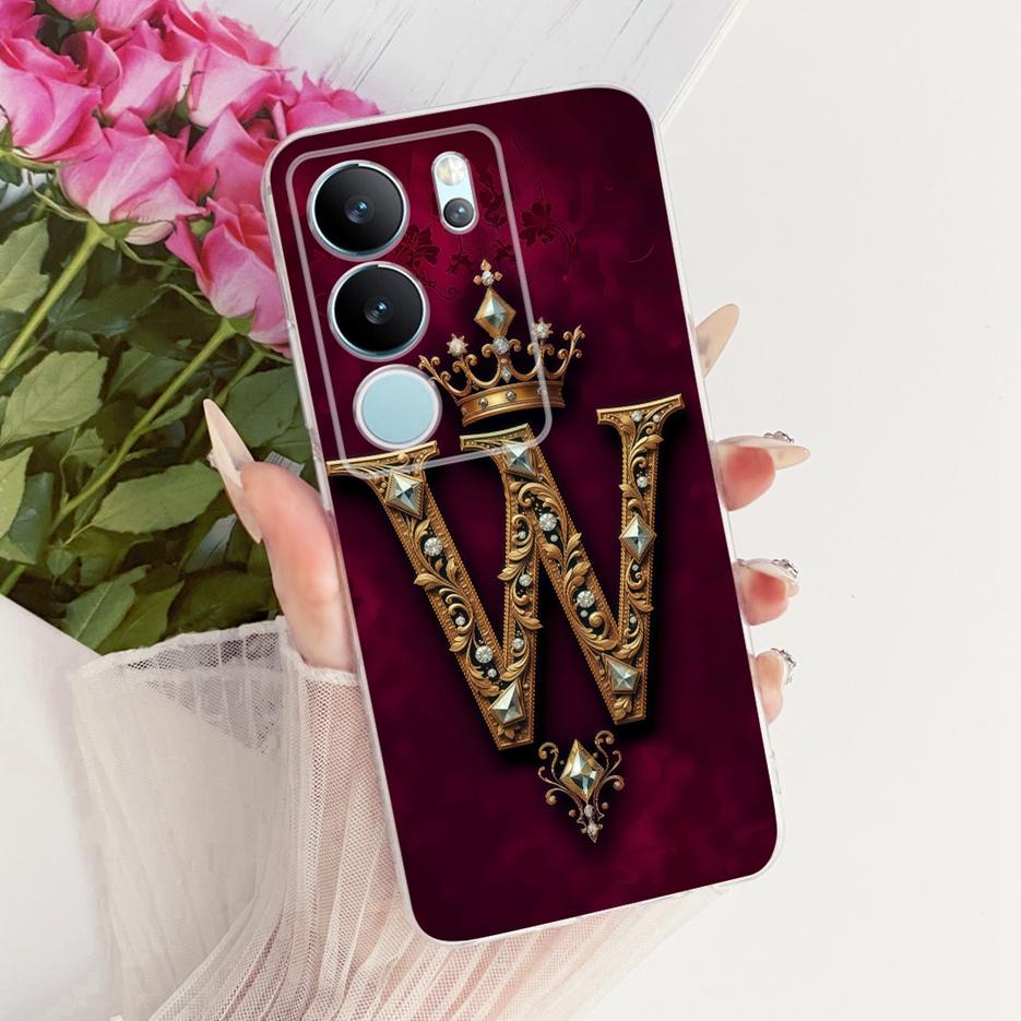 For Vivo V29 Pro Case V2251 Cute Crown Letters Cover Soft Slim Phone Case For Vivo V29e V 29 Pro VivoV29 E V2317 Back Cover Bags