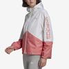 Adidas Logo Print Sports Woven Hooded Jacket Women Jackets White Pink GM5623