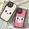 Laburi Twice-Lovelys Leather Phone Case For IPhone 16 14 15 Pro Plus 13 12 11 Pro Max Silicone Cover