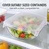 Clear Silicone Stretch Food Wrap, Square 10 / 15 / 20cm, 1 Piece
