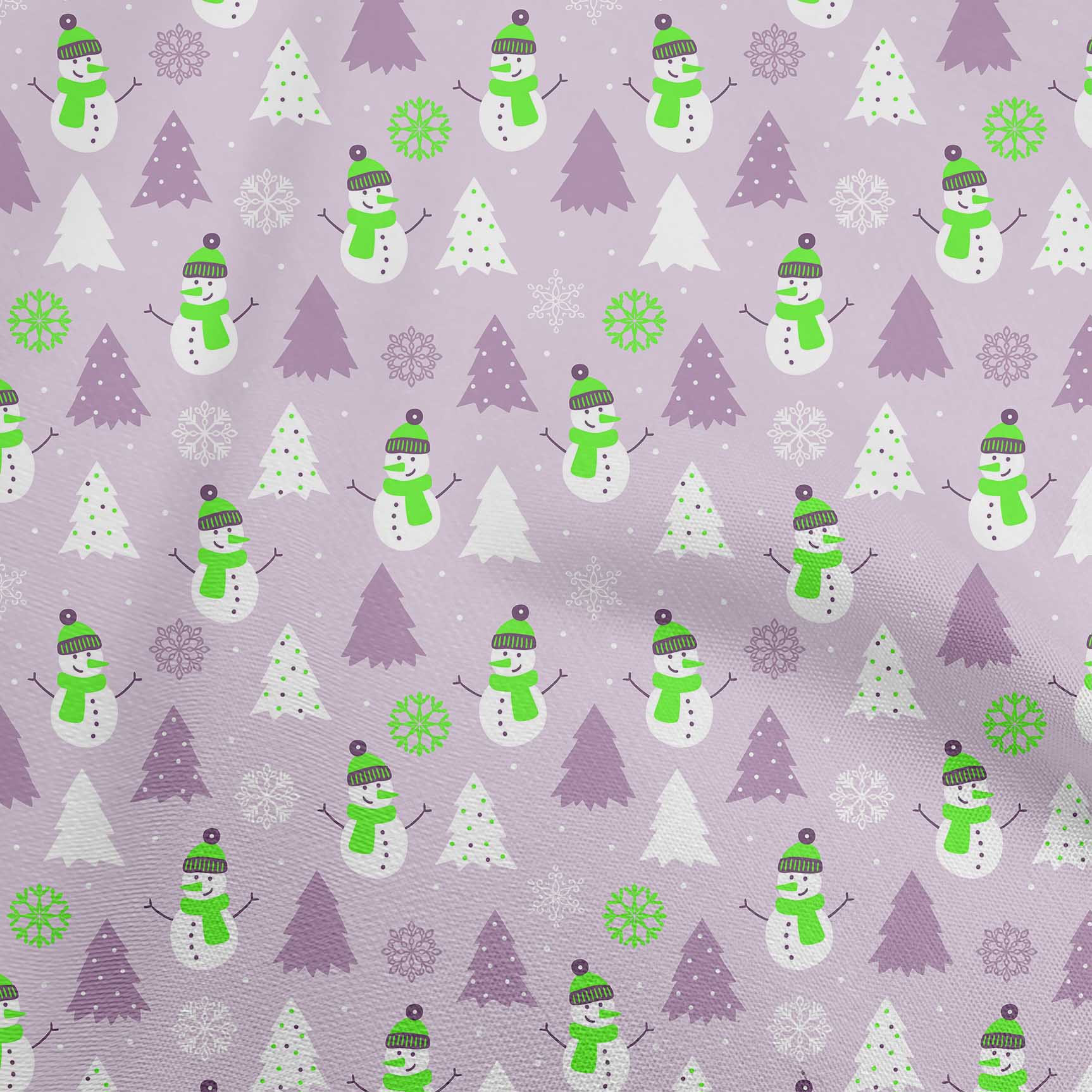 

OneOone Cotton Flex Dusty Pink Fabric Різдвяна зимова тематика Квілтинг Тканина з принтом у дворі 40 дюймів 42 Inch Wide - Viscose Chiffon Фіолетовий