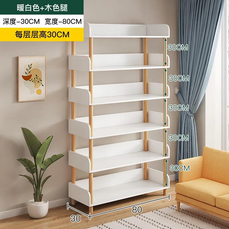 Multi-layer Storage Shelf – Simple Display Stand for Living Room, Floor Bookshelf & Bedroom Cabinet