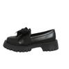 Round Head Bow Retro Small Leather Shoes 22 Years Old Beautiful British Style Thick Heel