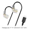 D6 Type C Kablet hodetelefonkabel 0,75 mm Dual-pin hodetelefonkabler Erstatningstilbehør for CCA/KZ/TRN/QDC/DUNU/SIMGOT