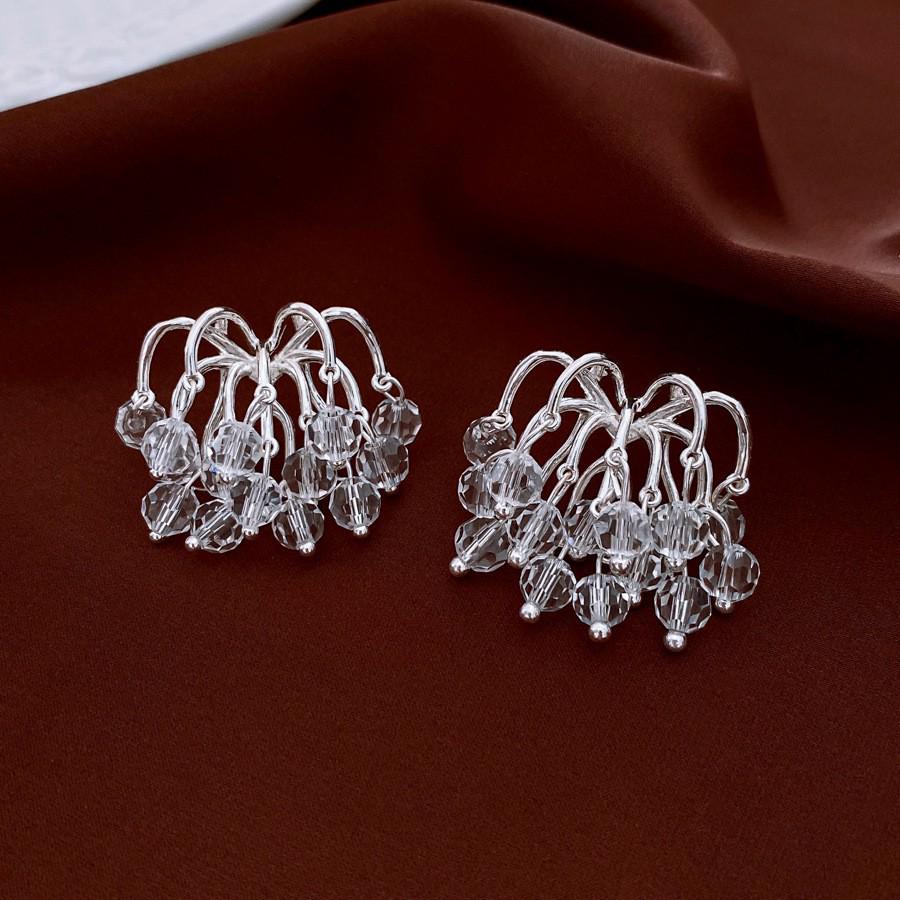 

Винтажные ретро серьги-пусеты Серебряная игла - Элегантные, универсальные, высококлассные серьги в придворном стиле.