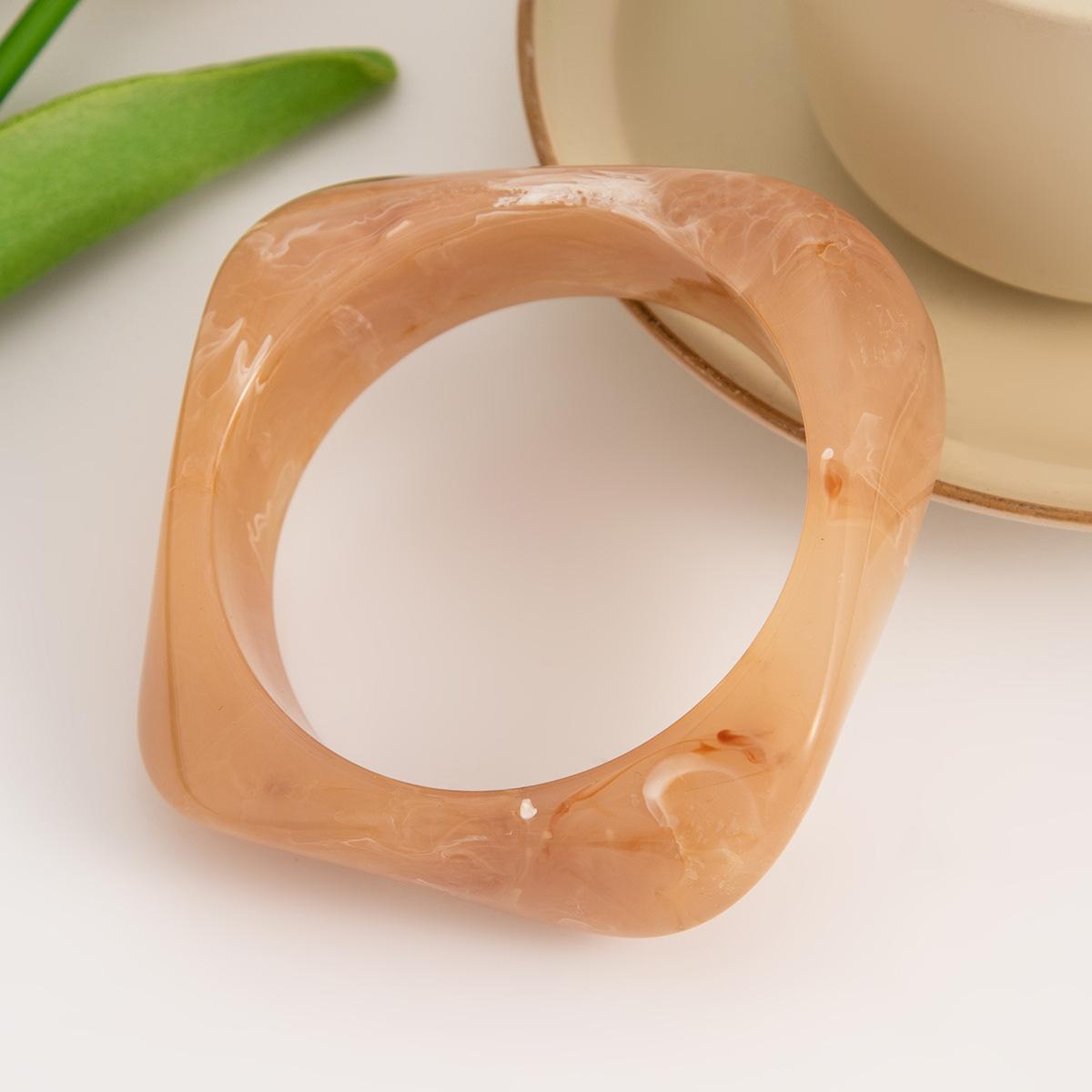 

Женский браслет ручной работы из акрила с нерегулярным геометрическим узором в стиле Ins