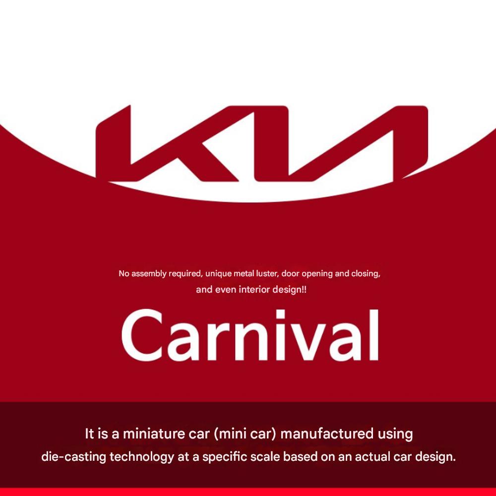 Kia 2022 Carnival Serie di Mini Auto in Metallo pressofuso (Opzione 2 Colori), 1 pezzo