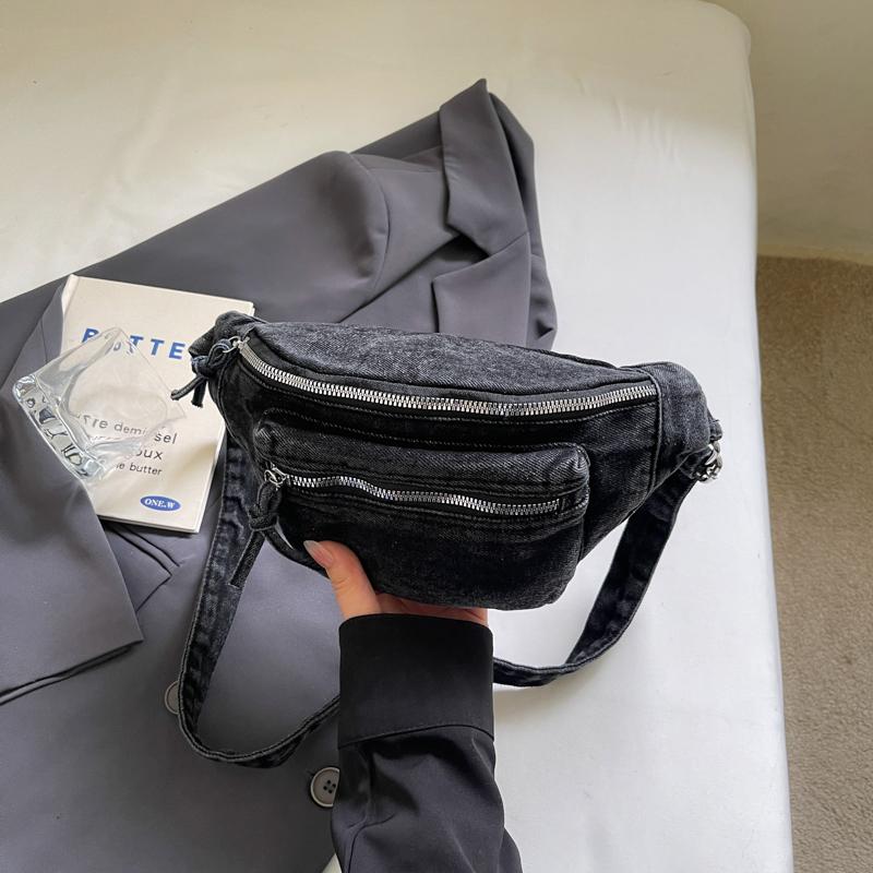 Große Kapazität Bauchtasche für Damen Leinwand Fanny Packs Weibliche Hüfttasche Damen Lässige Jeans Crossbody Brusttaschen Reise