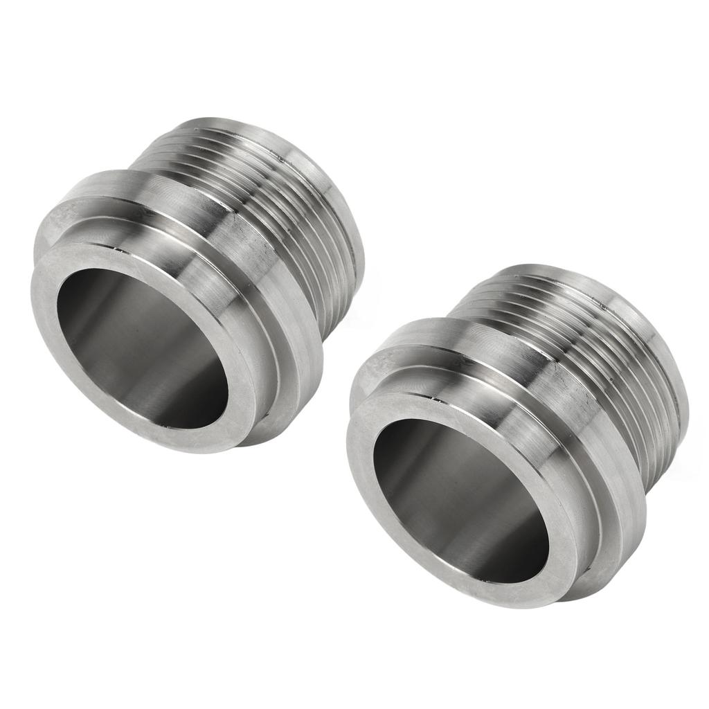 1 Paar AN20 Edelstahl Schweißfitting Rostfrei Hitzebeständig Silber für Kühler Ventildeckel