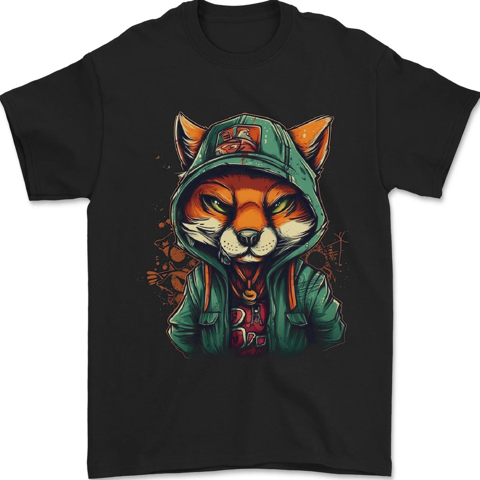 A Mischievous Fox Mens T-Shirt 100% Cotton S