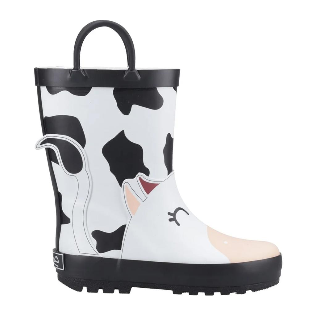Cotswold Childrens/Kids Puddle Cow 3D Wellington Boots