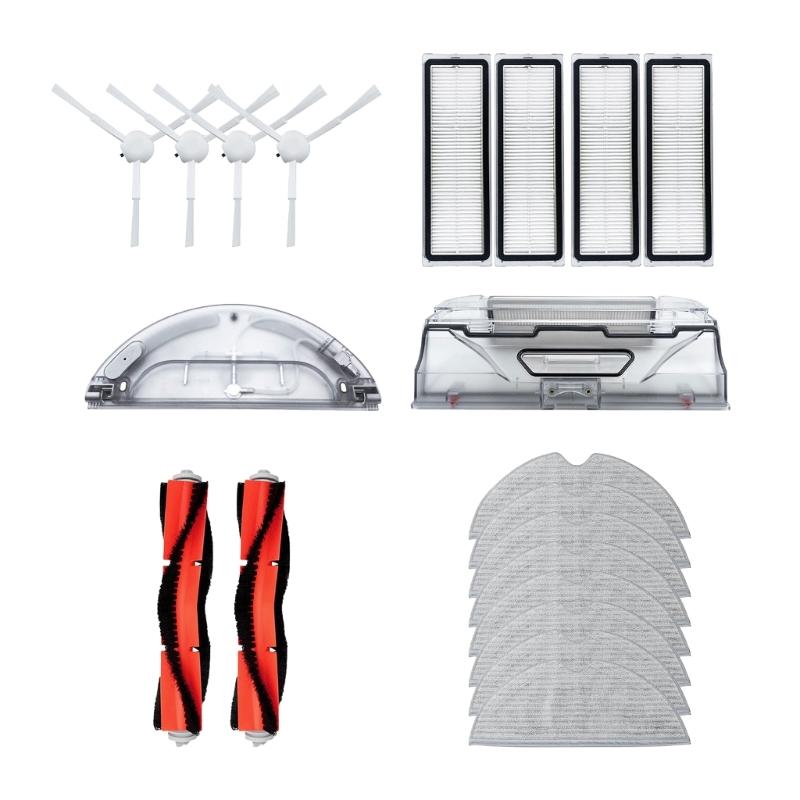 

HEPA Filter System Main Edge Sweeping Brush Mop Water Tank Anti-Allergen Suitable for 1C 2C 1T Robot Vacuum Cleaner Part