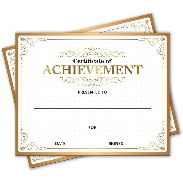 Award Certificates - Certificate of Achievement for Students, School Graduation Ceremony, Kindergarten Preschool certificates of Completion - 25