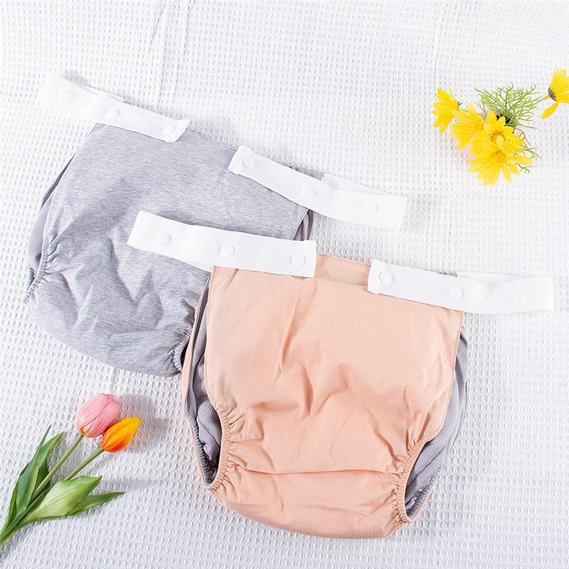1PC Washable Reusable Adult Cloth Diaper Cut-outs Design On Both Sides Breathable Comfortable Cool Lining Diaper