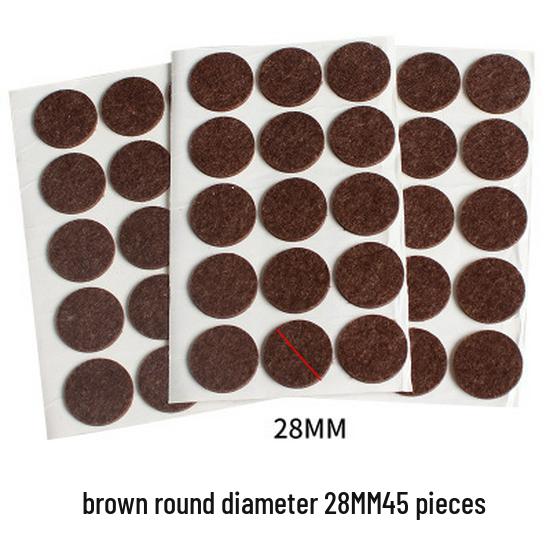 Self-Adhesive Protective Pads for Table and Chair Legs - Anti-Collision, Noise-Reducing, Solid Wood Furniture Cushioning