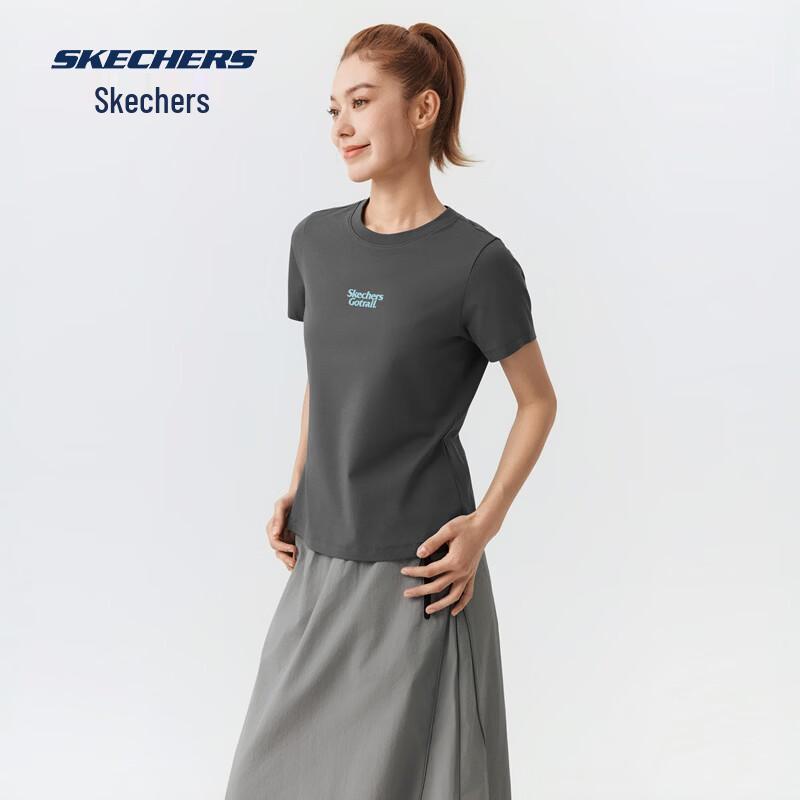 Skechers Women s Casual Knit Short Sleeve T-Shirt P226W066 S 85