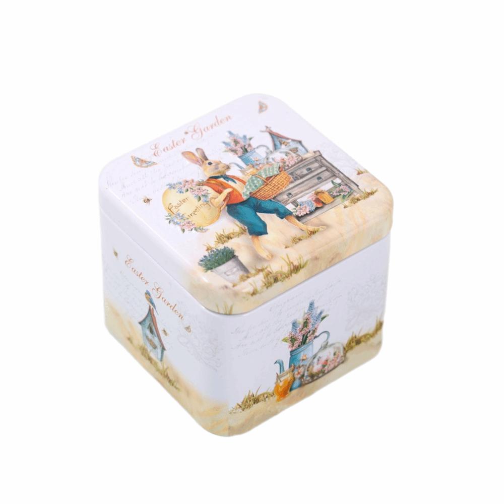 

Iron Material Easter Party Decor Square Shape Easter Egg Box Candy Gift Packaging Easter Party Type A
