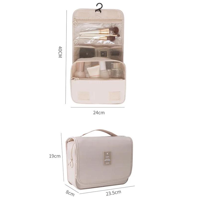 Portable Toiletry Washbag Have Hanging Hook Waterproof Women Bathroom Cosmetic Storage Bag Large Capacity Travel Men Makeup Case