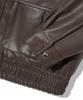 Trillion Vegan Leather Two-Pocket Blouson Jacket [Brown]