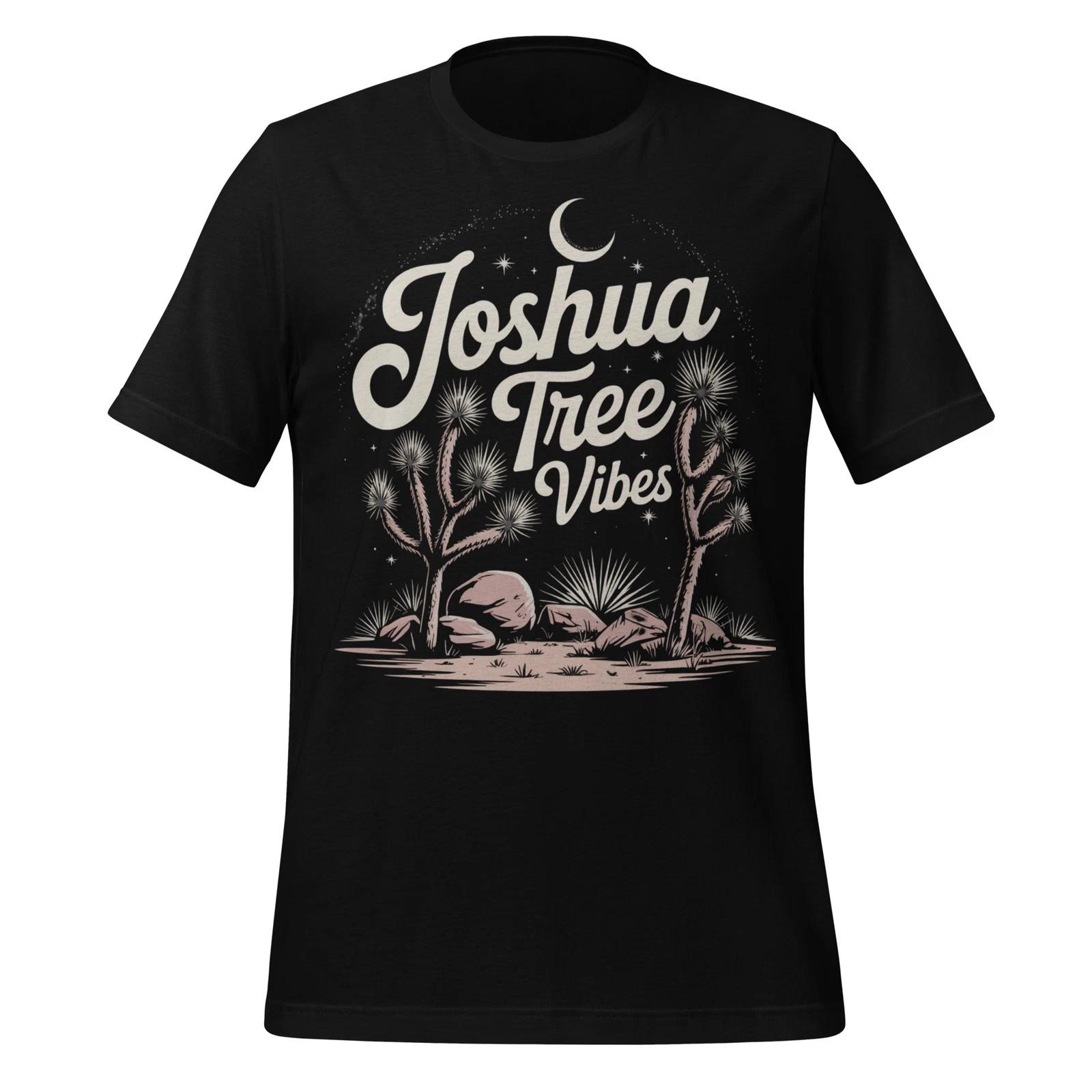 Joshua Tree Vibes Shirt Desert Sunset Hiking Nature Graphic Tee Unisex Casual S