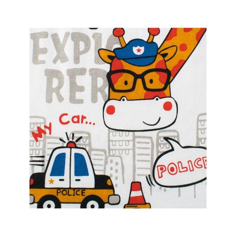 27Kids Children's Clothing Summer Vest Boys' Sleeveless Top Pure Cotton Baby Giraffe Animal Clothes