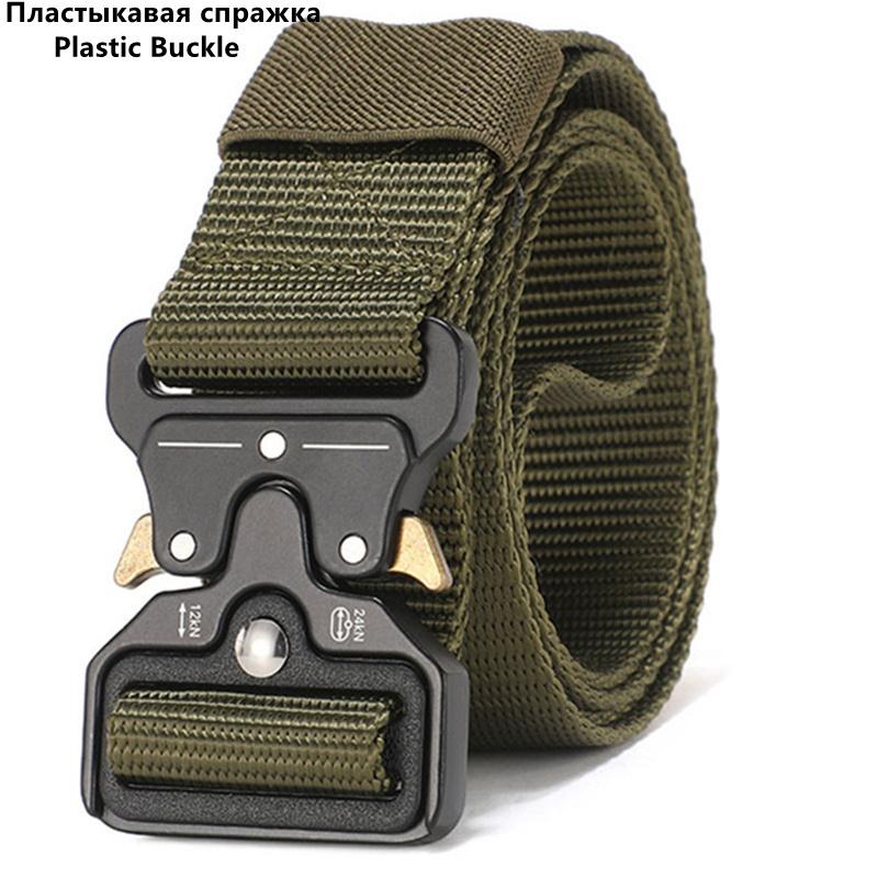 Men Belt Outdoor Hunting Outdoors Belt Multi-Function Buckle Nylon Belt High Quality Canvas Belt