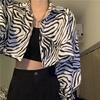 Leopard Print Cropped Jacket - Women's Long Sleeve Sun Protection Cardigan (Summer 2025 New Arrival)