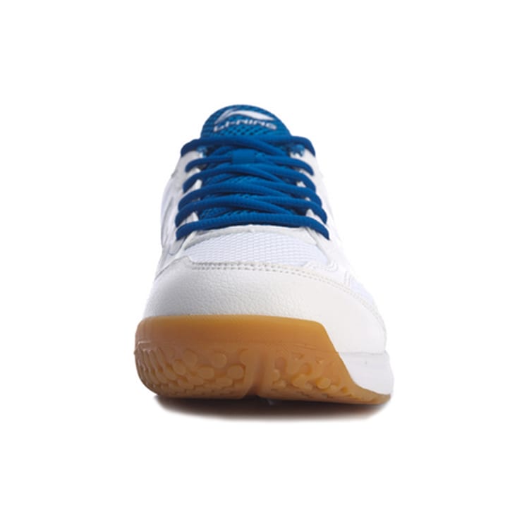 Li Ning Racetrack Encounter Badminton Shoes Unisex Low Top White Blue AYTQ035-1