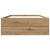 Bed Frame with Storage Craft Oak 80 x 200 cm
