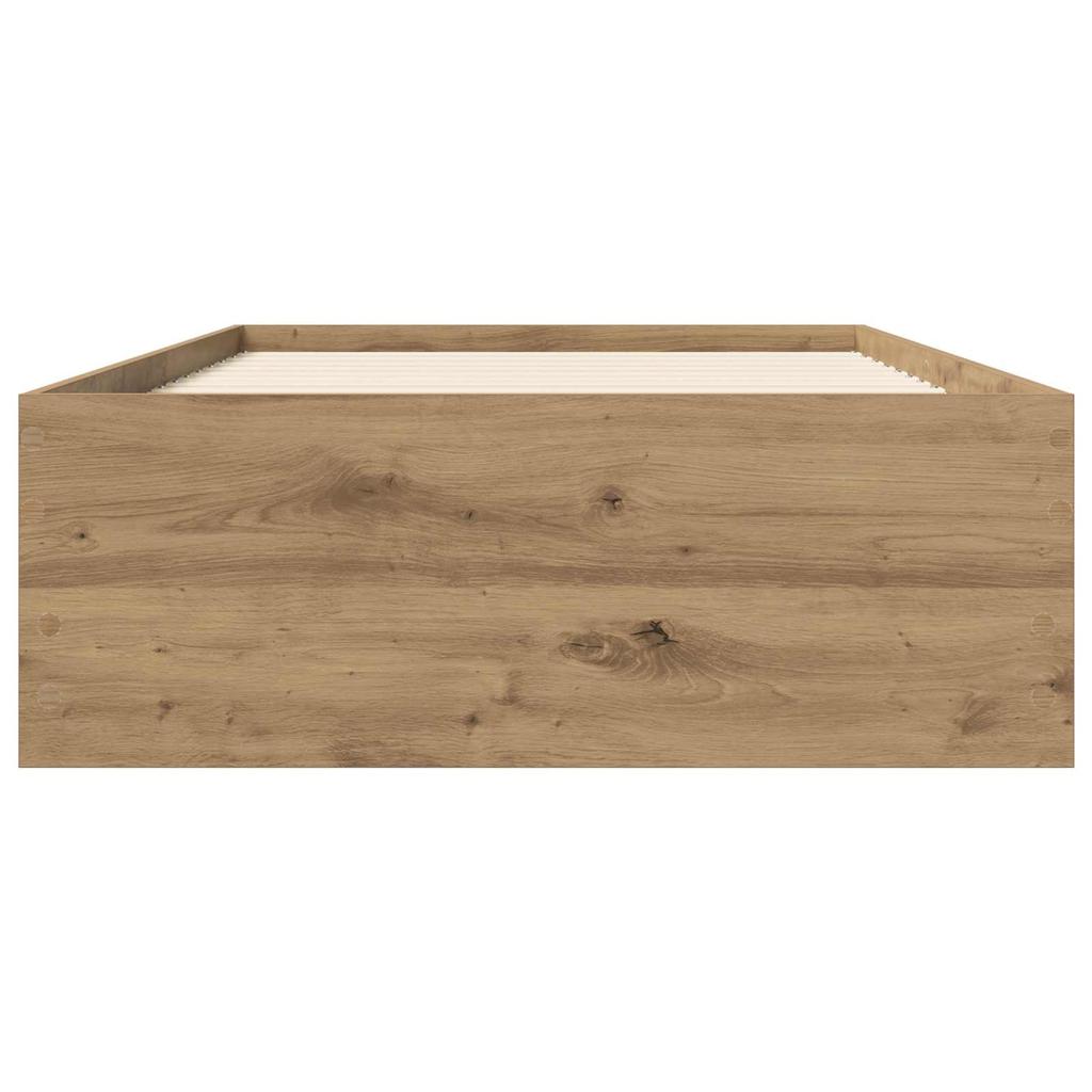 Bed Frame with Storage Craft Oak 80 x 200 cm