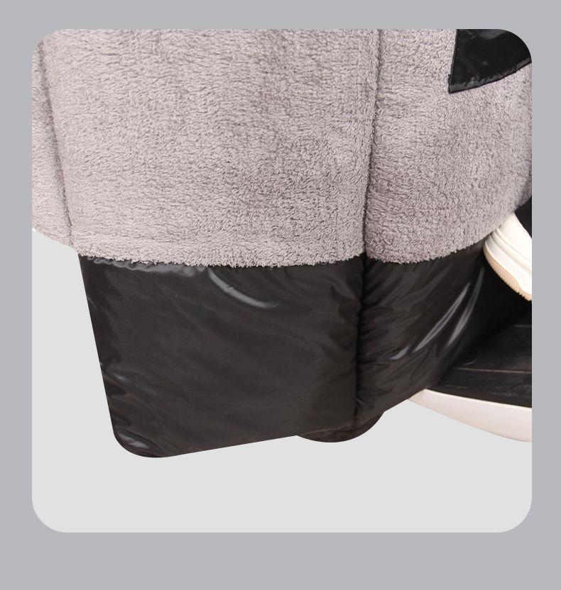 Thickened Fleece-Lined Electric Vehicle & Motorcycle Winter Windshield Quilt: Waterproof, Windproof, Extra Thick, Cold-Proof.