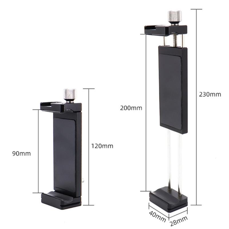 Aluminum Phone Tripods Mount with Cold Shoe and Arcas Swisses Quick Release Plate for Smartphones