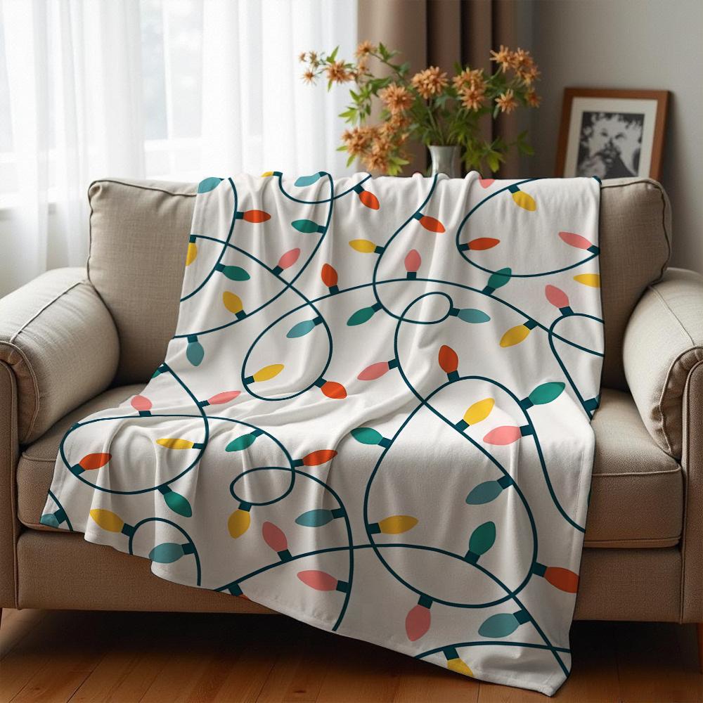 Chocolate Smile Lollipop Cartoon Anime Print Flannel Blanket Soft Warm Throw for Kids Bedroom Sofa Christmas Office Car