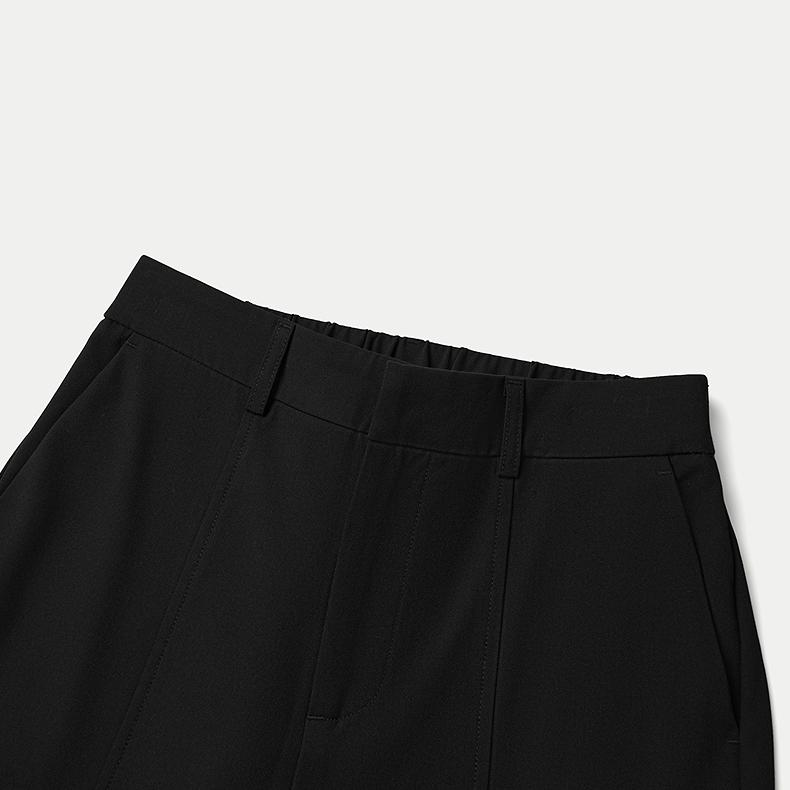 HLA Casual Pants Women's Black Y3 Moderate Flared Pants HKCAW2J301A