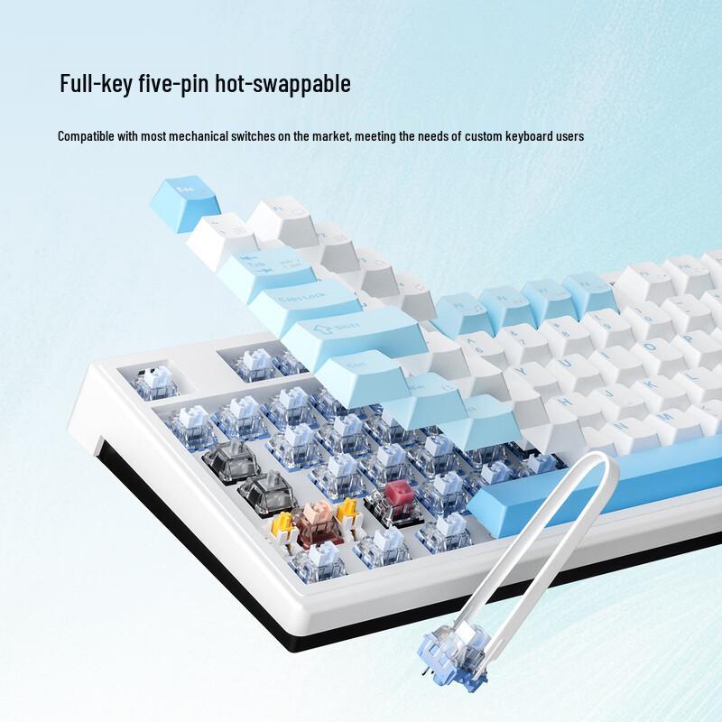Heixia Valley MK87 Tri-Mode Wireless Custom Mechanical Keyboard