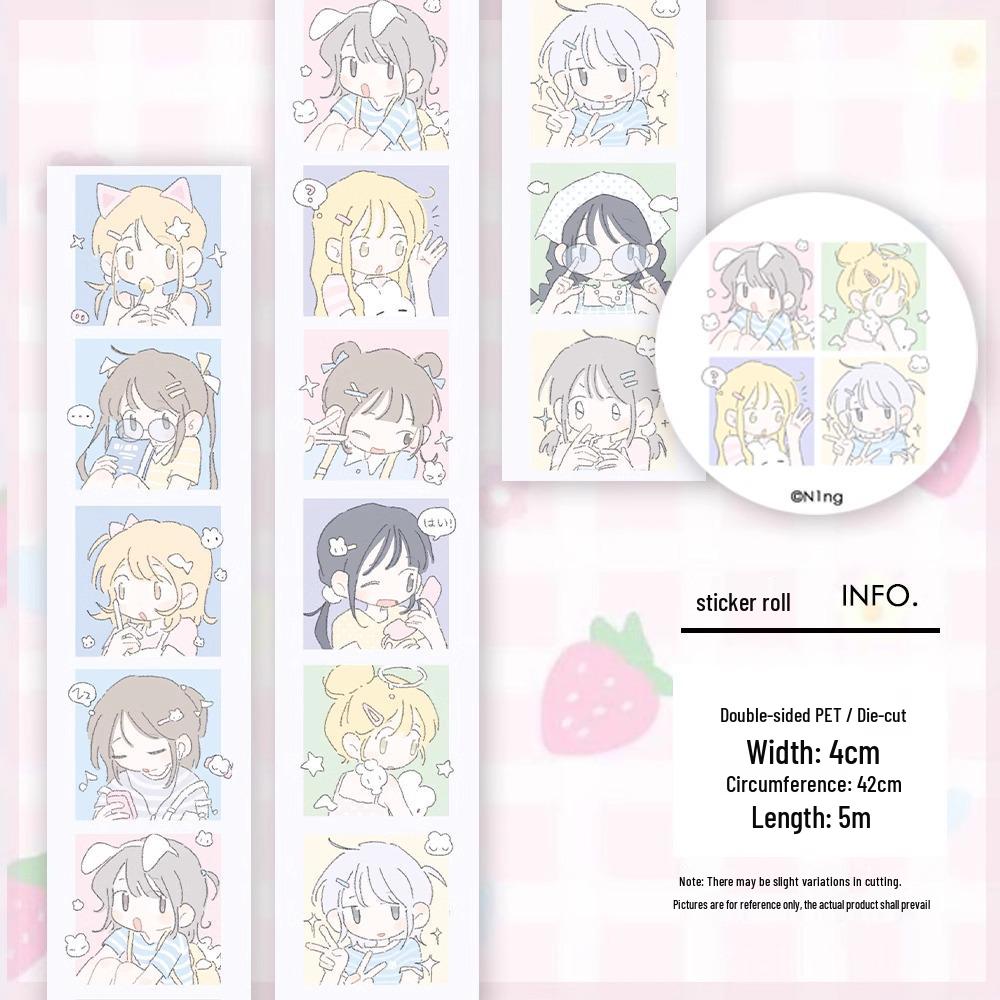 N1ng-chan March Full Roll Collection: Summer, Spring, Big Head, After School Sticker Rolls & Bullet Journal Washi Tape