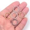 48Pcs/Lot 8-20mm Round Jump Rings Twisted Open Split Rings jump rings Connector For Jewelry Makings Findings Supplies DIY