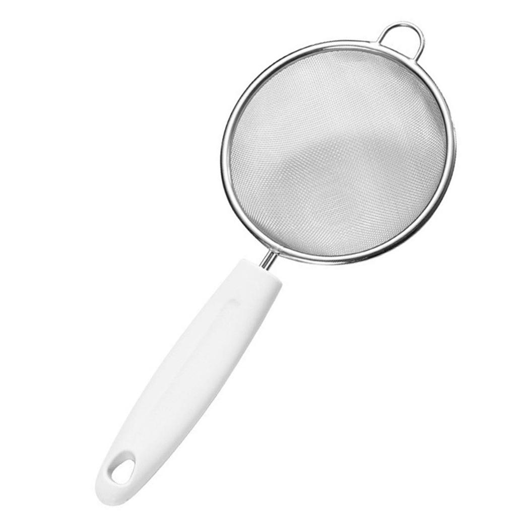 Fine Mesh Skimmer Spoon Stainless Steel Fine Mesh Food Strainer Kitchen Frying Tool for Oil Filter Skimming Grease Foam