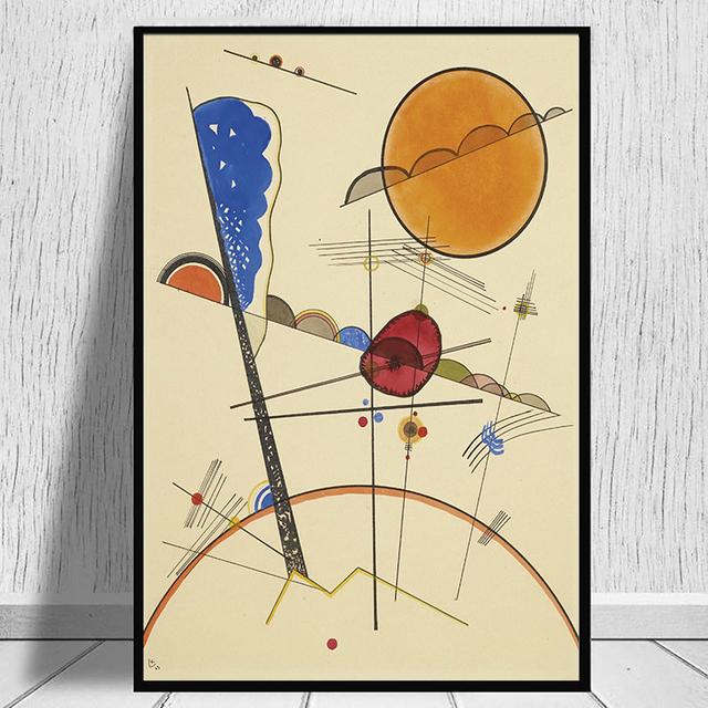 Abstract Poster Geometric Art Wassily Kandinsky Oil Painting and Wall Art Painting