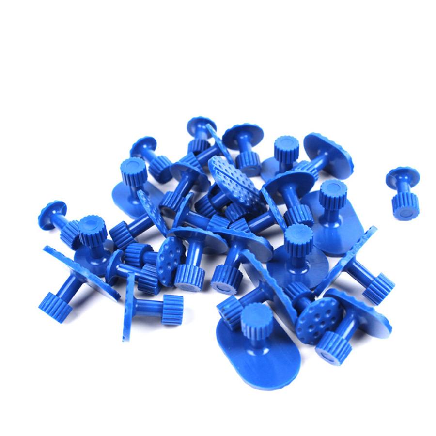 30x Car T Bar & Slide Hammer Glue Puller Tabs Paintless Dent Repair Pads Tool